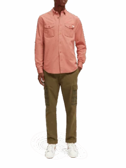 Scotch & Soda Regular-Fit Washed Shirt 17 Scotch & Soda Regular-Fit Washed Shirt -Scotch & Soda 167383 Mars NHD FNT