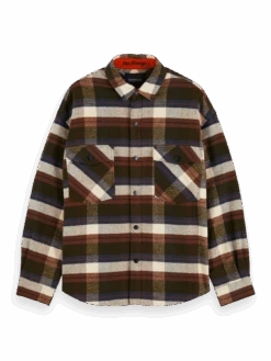 Scotch & Soda Brushed Cotton Flannel Shirt 15 Scotch & Soda Brushed Cotton Flannel Shirt -Scotch & Soda 167421 Combo 20A FNT