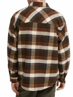 Scotch & Soda Brushed Cotton Flannel Shirt 13 Scotch & Soda Brushed Cotton Flannel Shirt -Scotch & Soda 167421 Combo 20A NHD BCK
