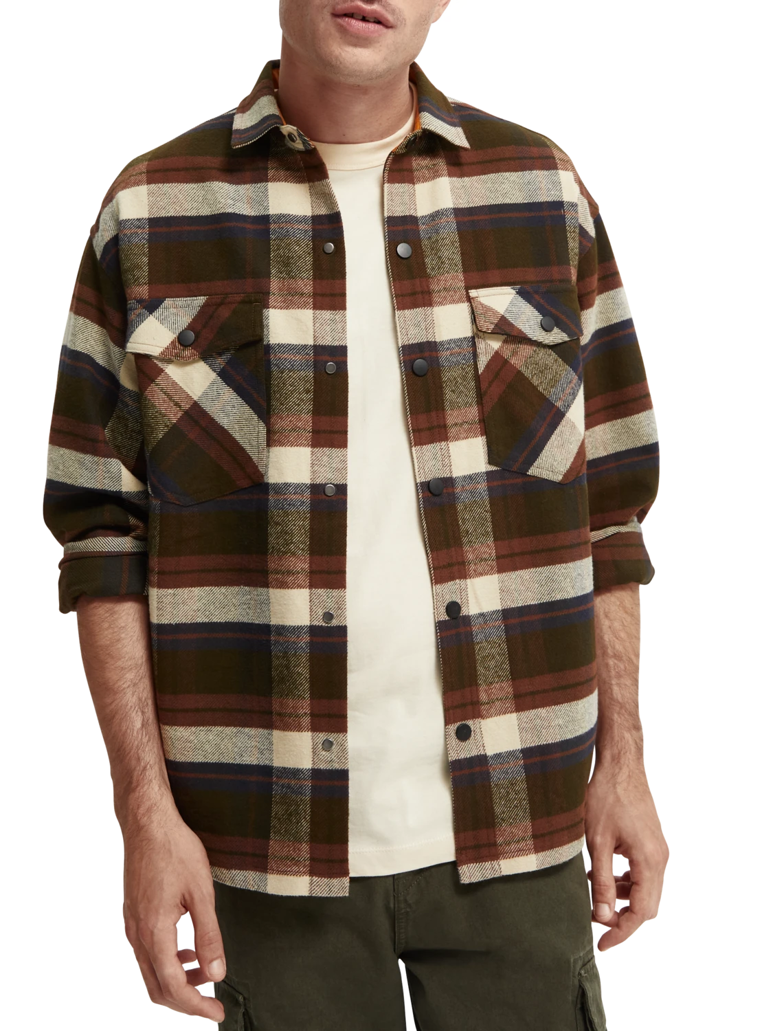 Scotch & Soda Brushed Cotton Flannel Shirt 3 Scotch & Soda Brushed Cotton Flannel Shirt
