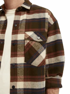 Scotch & Soda Brushed Cotton Flannel Shirt 18 Scotch & Soda Brushed Cotton Flannel Shirt -Scotch & Soda 167421 Combo 20A NHD DTL2
