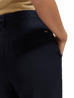 Scotch & Soda The Edie - High-Rise Wide-Leg Trousers -Scotch & Soda 167606 Night NHD DTL1