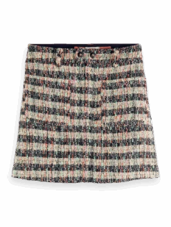 Scotch & Soda Short Tweed Skirt -Scotch & Soda 167809 Combo 20T FNT