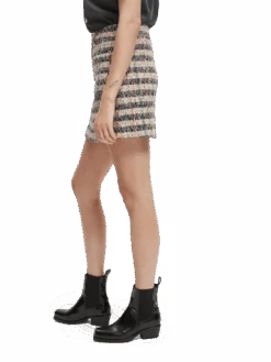 Scotch & Soda Short Tweed Skirt -Scotch & Soda 167809 Combo 20T NHD SDE