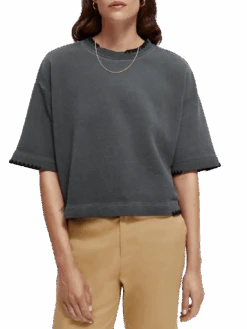 Scotch & Soda Boxy-Fit Organic Cotton Crewneck T-Shirt