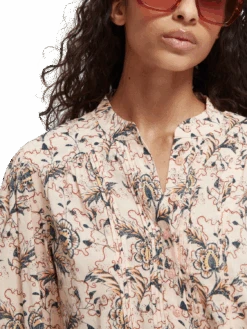 Scotch & Soda Flowing Long-Sleeved Shirt 27 Scotch & Soda Flowing Long-Sleeved Shirt -Scotch & Soda 167917 Combo 20A MDL DTL2