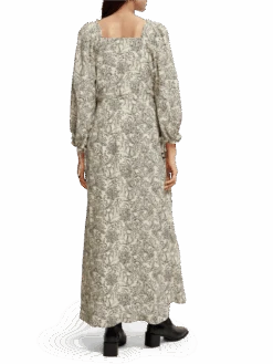 Scotch & Soda 3/4-Length Sleeve Maxi-Dress 18 Scotch & Soda 3/4-Length Sleeve Maxi-Dress -Scotch & Soda 167966 Combo 20M NHD BCK