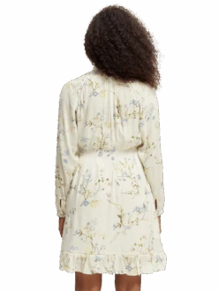 Scotch & Soda Raglan Printed Dress -Scotch & Soda 167972 Combo 20E MDL BCK