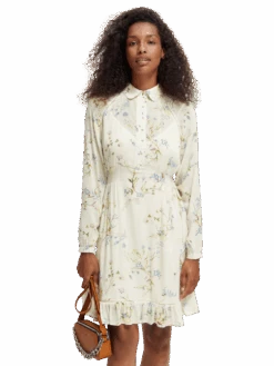 Scotch & Soda Raglan Printed Dress -Scotch & Soda 167972 Combo 20E MDL CRP