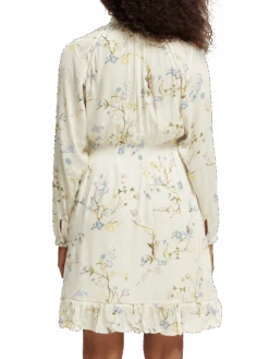 Scotch & Soda Raglan Printed Dress -Scotch & Soda 167972 Combo 20E NHD BCK