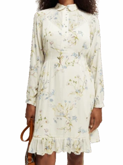 Scotch & Soda Raglan Printed Dress -Scotch & Soda 167972 Combo 20E NHD DTL1