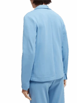 Scotch & Soda Shawl Revers Blazer -Scotch & Soda 168016 Quilt 20Blue NHD BCK