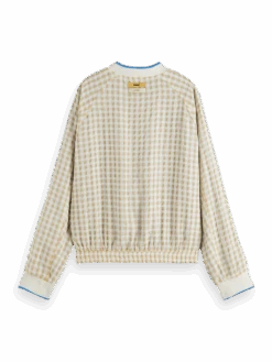 Scotch & Soda Printed Seersucker Bomber 19 Scotch & Soda Printed Seersucker Bomber -Scotch & Soda 168400 Combo 20N BCK