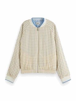 Scotch & Soda Printed Seersucker Bomber 18 Scotch & Soda Printed Seersucker Bomber -Scotch & Soda 168400 Combo 20N FNT