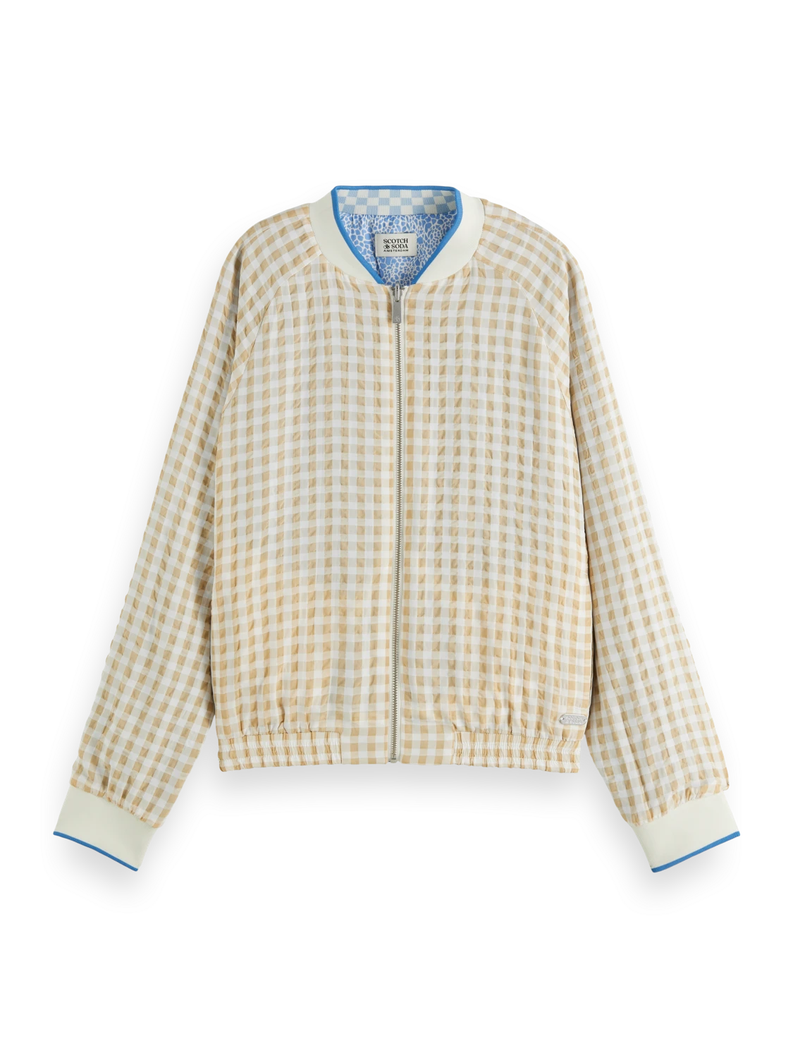 Scotch & Soda Printed Seersucker Bomber 7 Scotch & Soda Printed Seersucker Bomber - Image 5