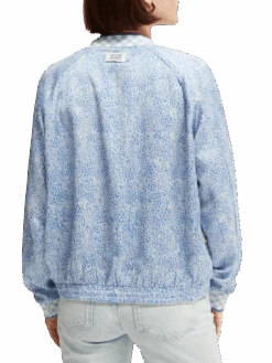 Scotch & Soda Printed Seersucker Bomber 16 Scotch & Soda Printed Seersucker Bomber -Scotch & Soda 168400 Combo 20N NHD BCK