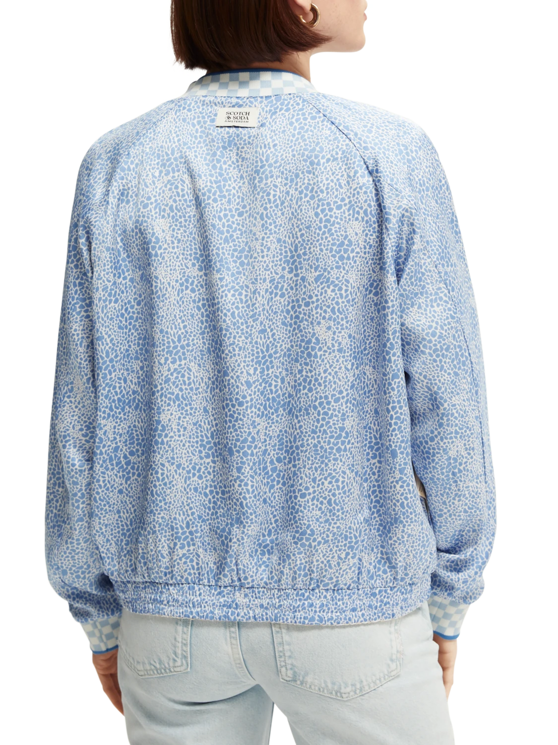 Scotch & Soda Printed Seersucker Bomber 5 Scotch & Soda Printed Seersucker Bomber - Image 3