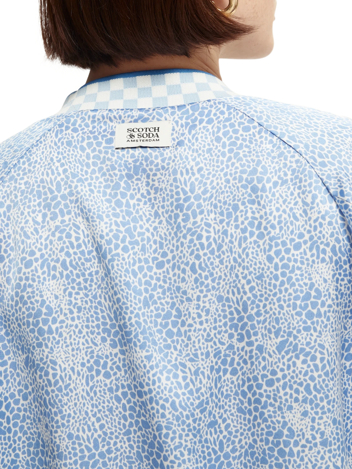 Scotch & Soda Printed Seersucker Bomber 6 Scotch & Soda Printed Seersucker Bomber - Image 4