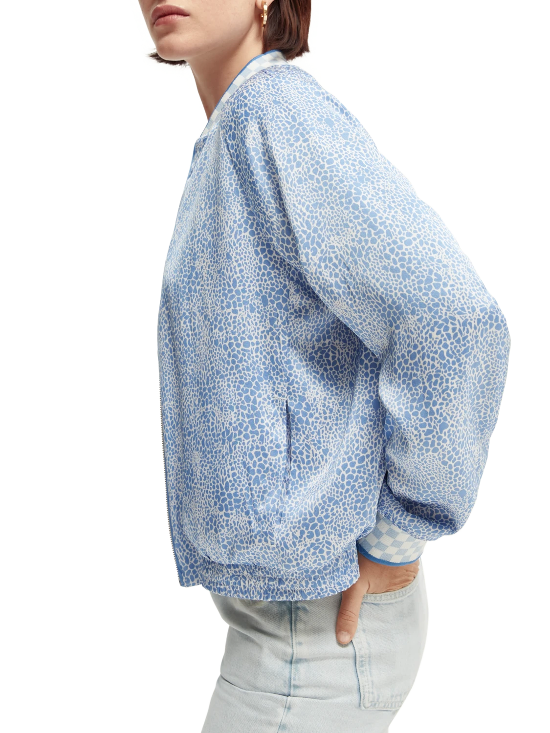 Scotch & Soda Printed Seersucker Bomber 13 Scotch & Soda Printed Seersucker Bomber - Image 11