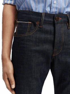 Scotch & Soda The Ralston Premium Regular Slim-Fit Italian Selvedge Jeans -Scotch & Soda 168418 Italian 20Selvedge MDL DTL1