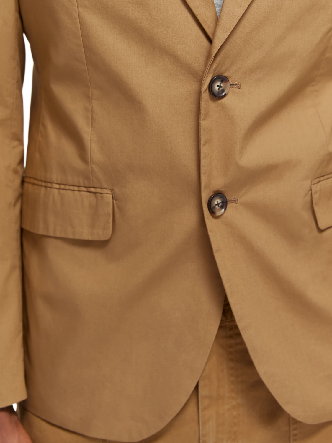 Scotch & Soda Single-Breasted Poplin Blazer 13 Scotch & Soda Single-Breasted Poplin Blazer - Image 11