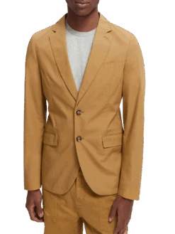 Scotch & Soda Single-Breasted Poplin Blazer