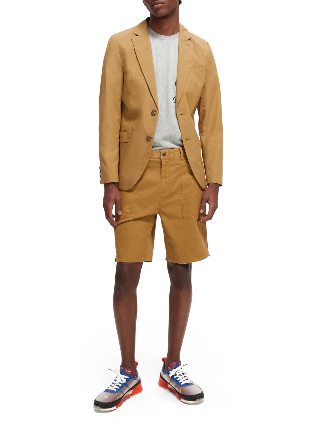 Scotch & Soda Single-Breasted Poplin Blazer 4 Scotch & Soda Single-Breasted Poplin Blazer - Image 2