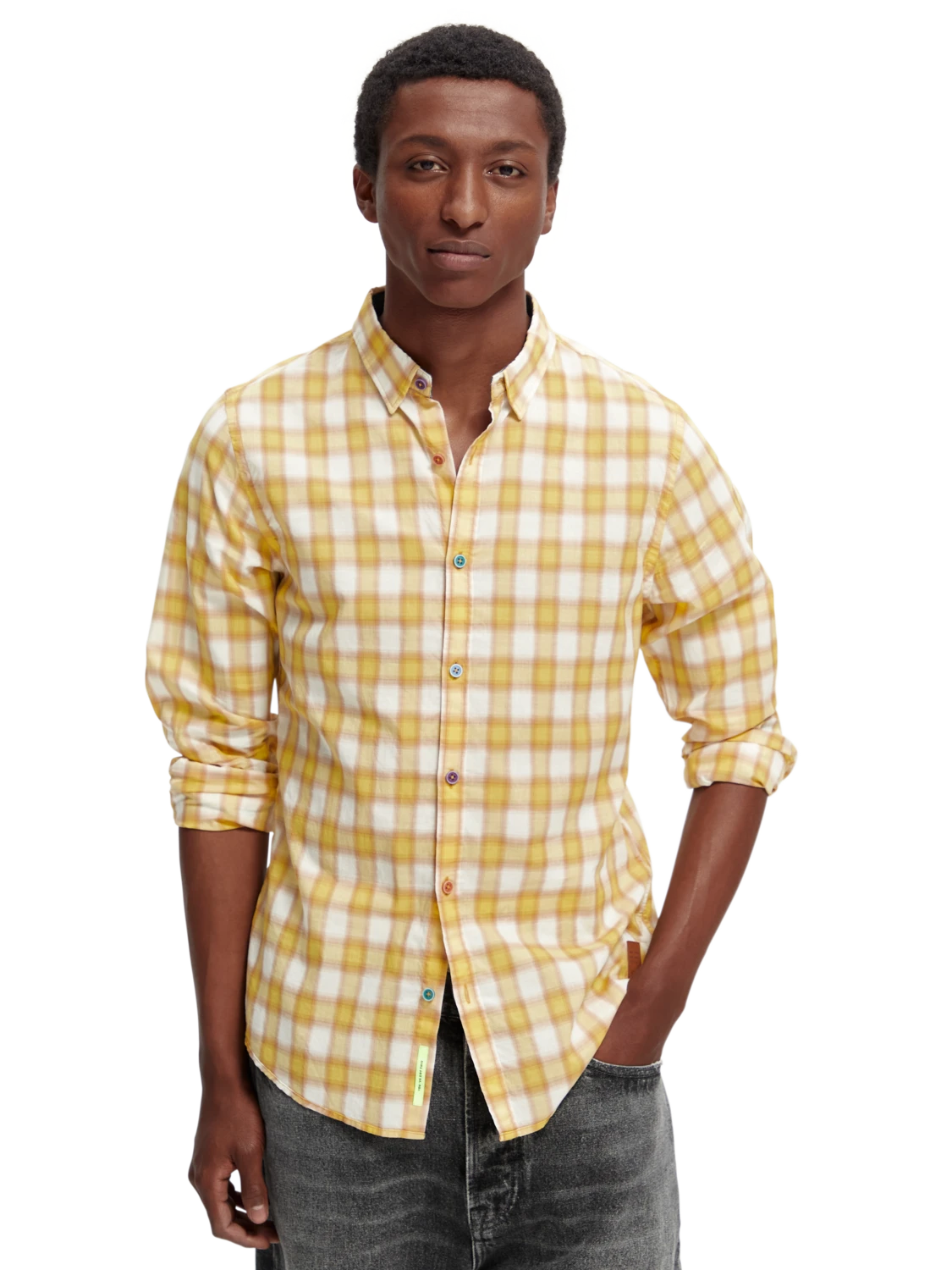 Scotch & Soda Slim-Fit Checked Shirt 12 Scotch & Soda Slim-Fit Checked Shirt - Image 10