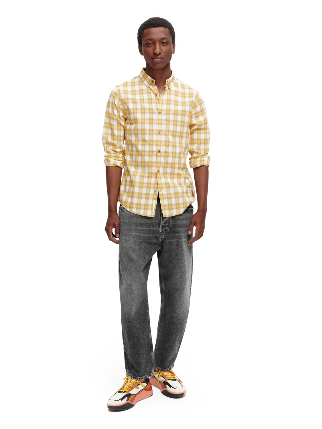 Scotch & Soda Slim-Fit Checked Shirt 14 Scotch & Soda Slim-Fit Checked Shirt - Image 12