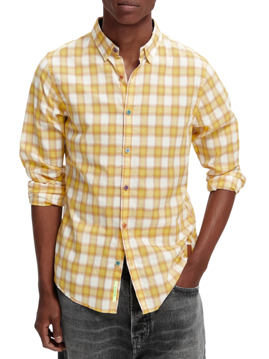 Scotch & Soda Slim-Fit Checked Shirt 3 Scotch & Soda Slim-Fit Checked Shirt
