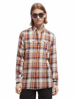 Scotch & Soda Regular-Fit Organic Mix & Match Seersucker Shirt -Scotch & Soda 168510 Combo 20B MDL CRP