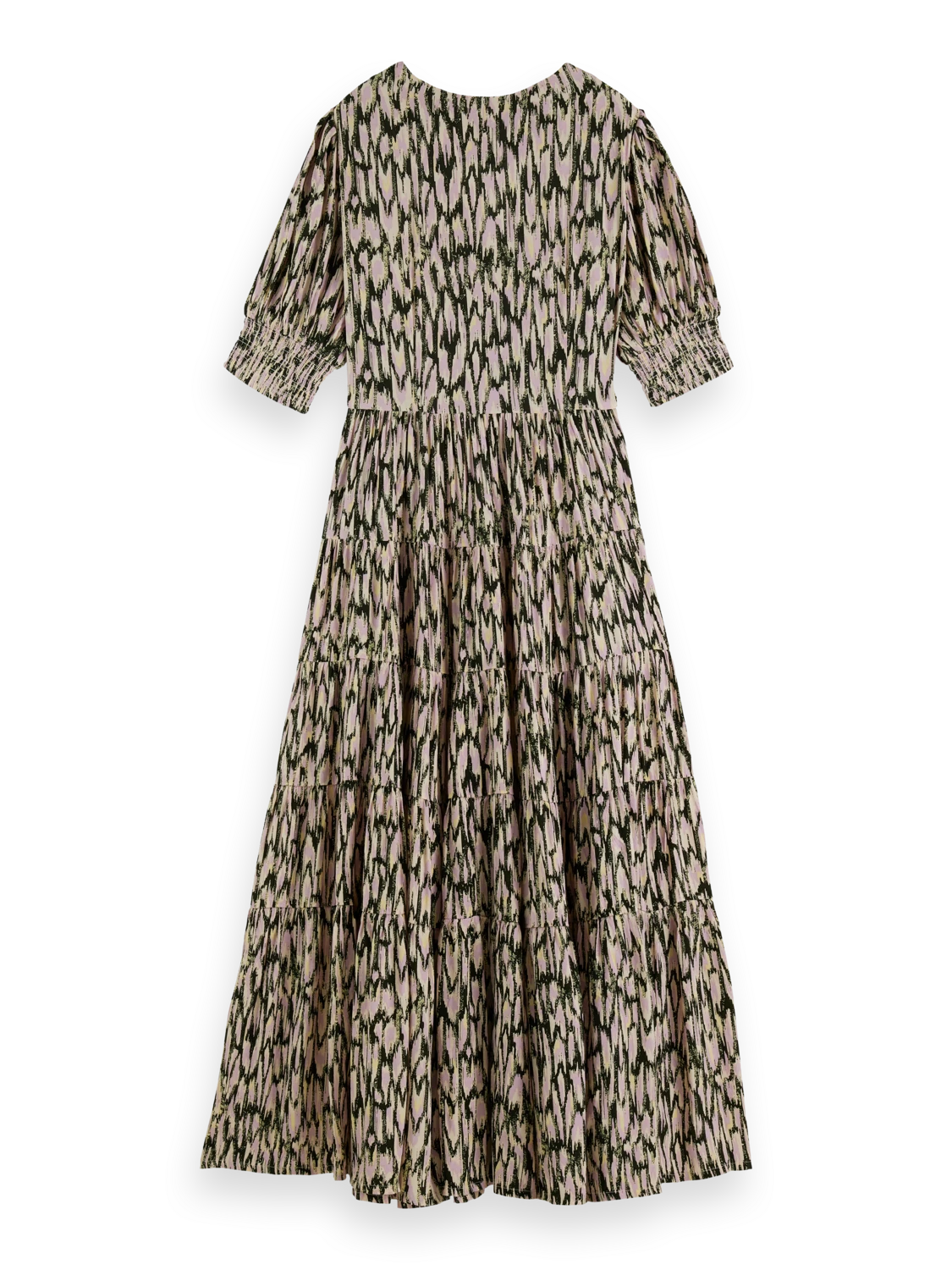 Scotch & Soda Short Sleeved Tiered Maxi Dress 8 Scotch & Soda Short Sleeved Tiered Maxi Dress - Image 6