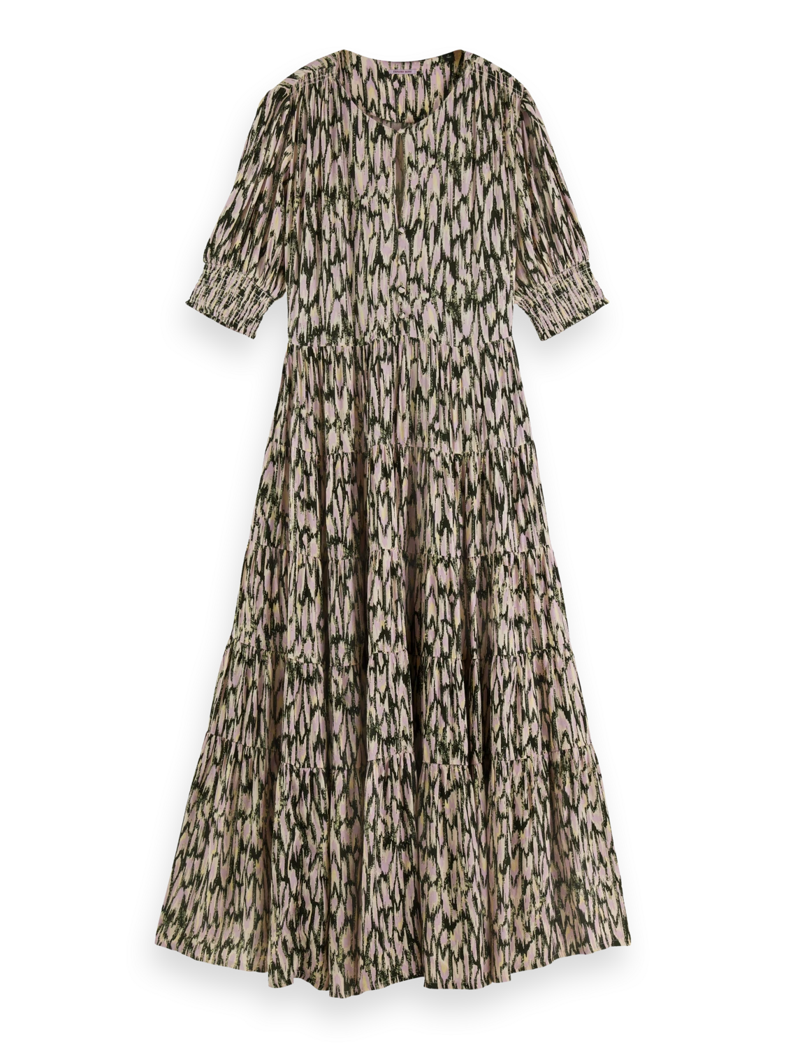 Scotch & Soda Short Sleeved Tiered Maxi Dress 7 Scotch & Soda Short Sleeved Tiered Maxi Dress - Image 5