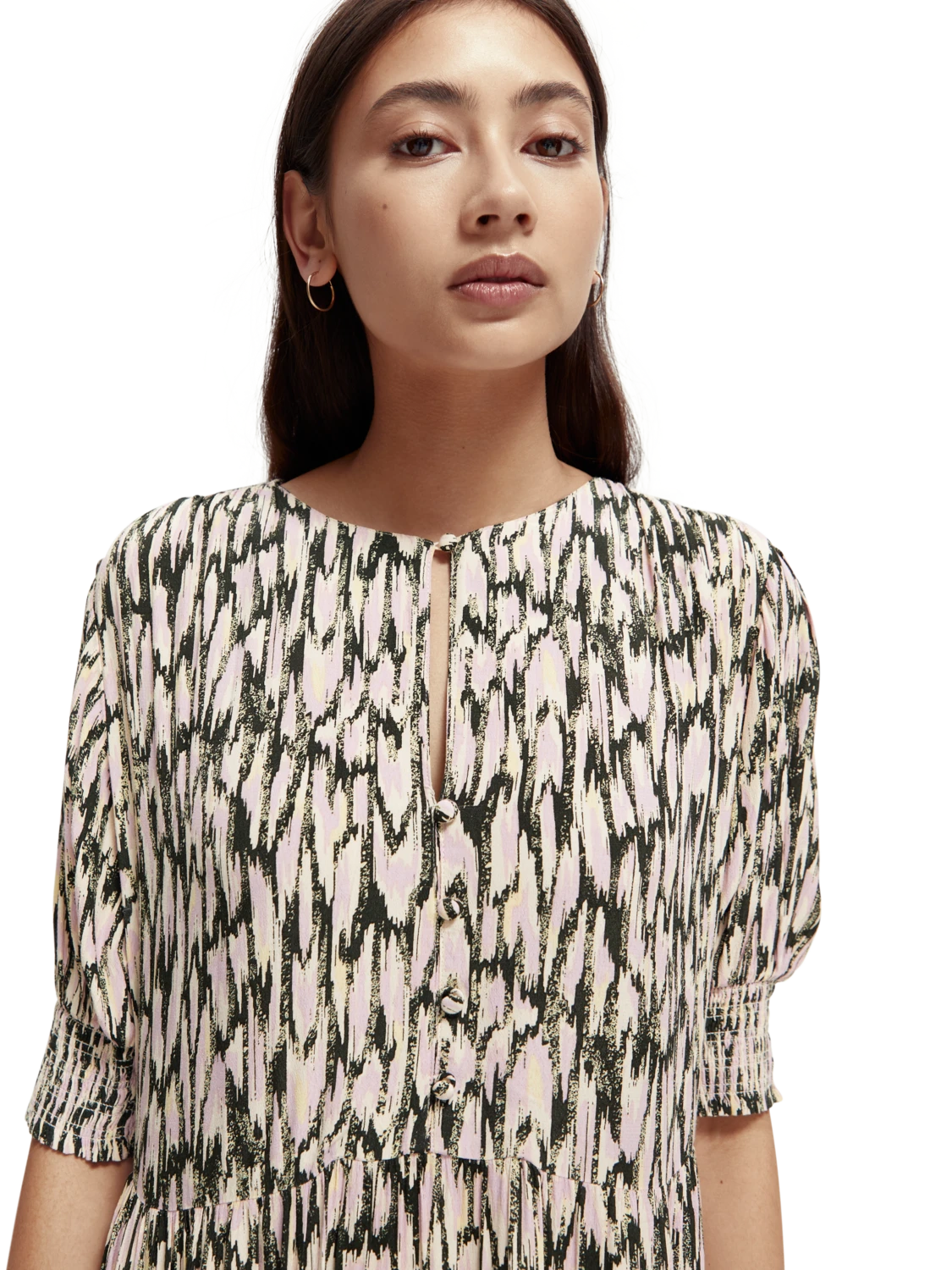 Scotch & Soda Short Sleeved Tiered Maxi Dress 13 Scotch & Soda Short Sleeved Tiered Maxi Dress - Image 11