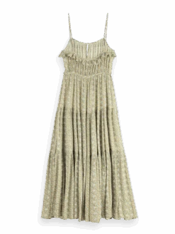 Scotch & Soda Full-Length Tiered Strap Dress 21 Scotch & Soda Full-Length Tiered Strap Dress -Scotch & Soda 168664 Combo 20B BCK