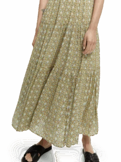 Scotch & Soda Full-Length Tiered Strap Dress 26 Scotch & Soda Full-Length Tiered Strap Dress -Scotch & Soda 168664 Combo 20B MDL DTL1