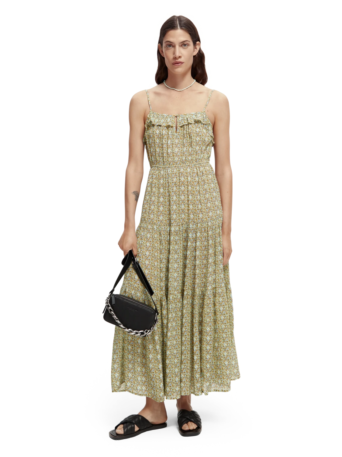 Scotch & Soda Full-Length Tiered Strap Dress 14 Scotch & Soda Full-Length Tiered Strap Dress - Image 12