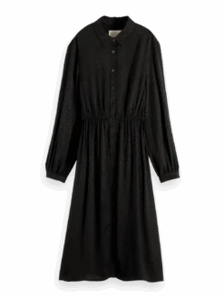 Scotch & Soda Relaxed Fit Shirt Dress -Scotch & Soda 168674 Black FNT