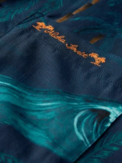 Scotch & Soda Short-Sleeved Printed Camp Shirt -Scotch & Soda 168699 Combo 20B DTL6