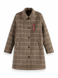 Scotch & Soda Wool-Blended Tailored Coat -Scotch & Soda 168760 Combo 20X FNT