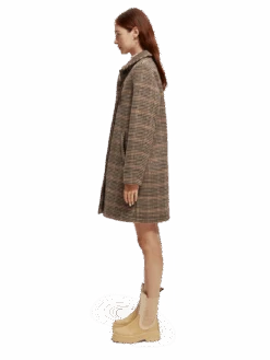 Scotch & Soda Wool-Blended Tailored Coat -Scotch & Soda 168760 Combo 20X MDL SDE