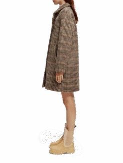 Scotch & Soda Wool-Blended Tailored Coat -Scotch & Soda 168760 Combo 20X NHD SDE