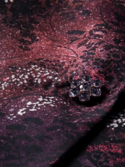 Scotch & Soda Printed Single-Breasted Longer-Length Blazer -Scotch & Soda 168792 Midnight 20Slate DTL6