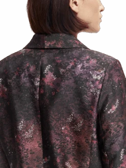 Scotch & Soda Printed Single-Breasted Longer-Length Blazer -Scotch & Soda 168792 Midnight 20Slate MDL DTL1