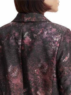 Scotch & Soda Printed Single-Breasted Longer-Length Blazer -Scotch & Soda 168792 Midnight 20Slate NHD DTL1