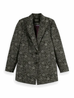 Scotch & Soda Relaxed-Fit Jacquard Blazer -Scotch & Soda 168793 Planetary 20Icons FNT