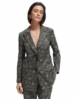 Scotch & Soda Relaxed-Fit Jacquard Blazer -Scotch & Soda 168793 Planetary 20Icons MDL CRP