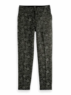 Scotch & Soda Mid-Rise Tapered Jacquard Trousers -Scotch & Soda 168797 Planetary 20Icons FNT
