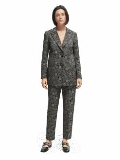 Scotch & Soda Mid-Rise Tapered Jacquard Trousers -Scotch & Soda 168797 Planetary 20Icons MDL FNT