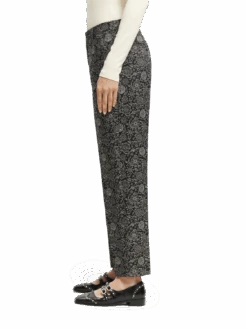 Scotch & Soda Mid-Rise Tapered Jacquard Trousers -Scotch & Soda 168797 Planetary 20Icons MDL SDE